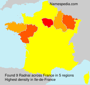 Surname Radnai in France Surname Radnai in France