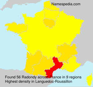 Surname Radondy in France Surname Radondy in France