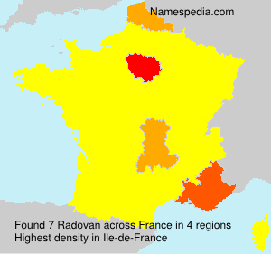 Surname Radovan in France Surname Radovan in France