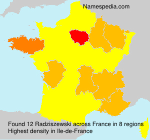Surname Radziszewski in France Surname Radziszewski in France