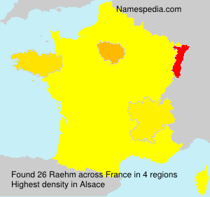 Surname Raehm in France Surname Raehm in France
