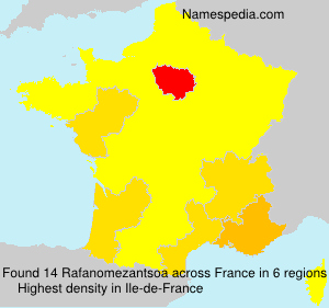 Surname Rafanomezantsoa in France Surname Rafanomezantsoa in France