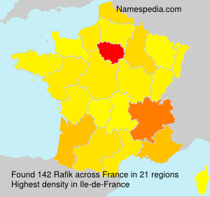 Surname Rafik in France Surname Rafik in France