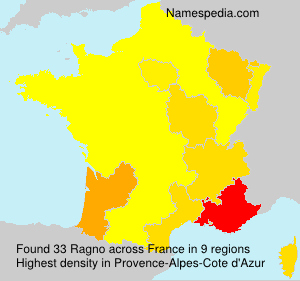 Surname Ragno in France Surname Ragno in France