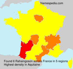 Surname Rahaingoson in France Surname Rahaingoson in France