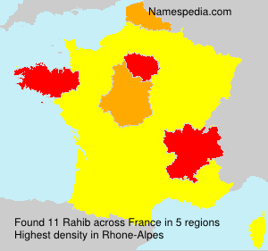Surname Rahib in France Surname Rahib in France