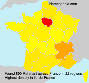 Surname Rahmani in France