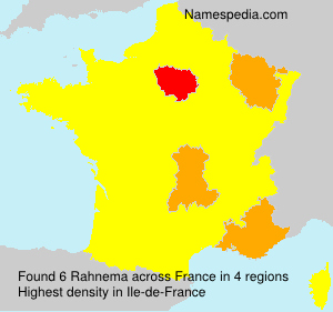 Surname Rahnema in France Surname Rahnema in France