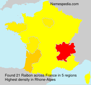 Surname Raibon in France Surname Raibon in France