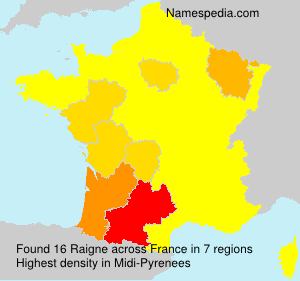 Surname Raigne in France Surname Raigne in France