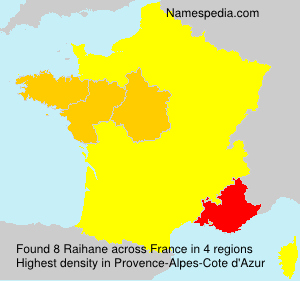 Surname Raihane in France Surname Raihane in France