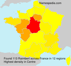 Surname Raimbert in France Surname Raimbert in France