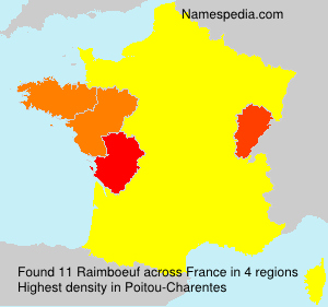 Surname Raimboeuf in France Surname Raimboeuf in France