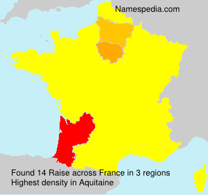 Surname Raise in France Surname Raise in France