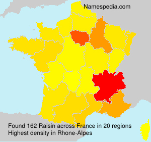 Surname Raisin in France Surname Raisin in France