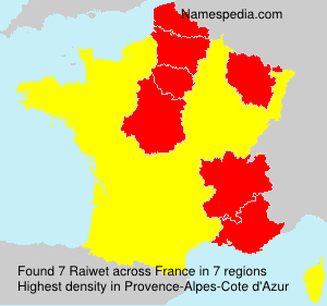Surname Raiwet in France Surname Raiwet in France