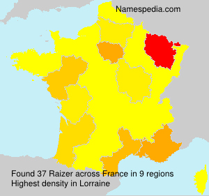 Surname Raizer in France Surname Raizer in France