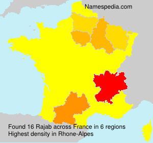 Surname Rajab in France Surname Rajab in France