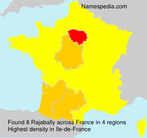 Surname Rajabally in France Surname Rajabally in France