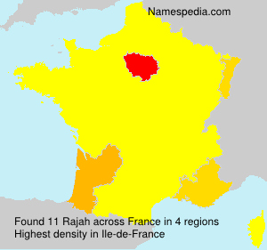 Surname Rajah in France Surname Rajah in France