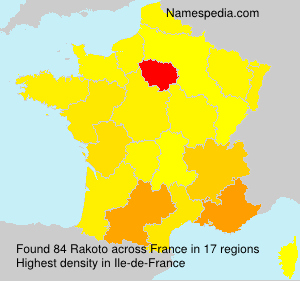 Surname Rakoto in France Surname Rakoto in France