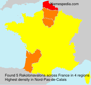 Surname Rakotonavalona in France Surname Rakotonavalona in France