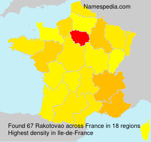 Surname Rakotovao in France Surname Rakotovao in France