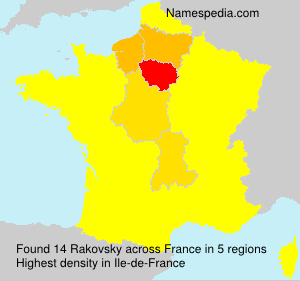 Surname Rakovsky in France Surname Rakovsky in France