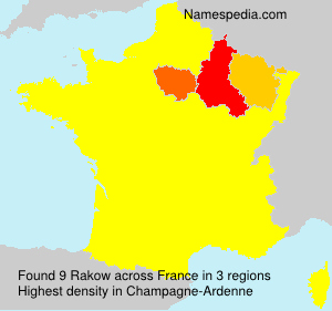 Surname Rakow in France Surname Rakow in France