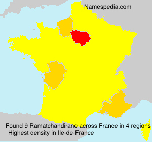 Surname Ramatchandirane in France Surname Ramatchandirane in France