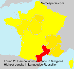 Surname Rambal in France