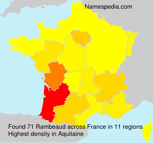 Surname Rambeaud in France Surname Rambeaud in France