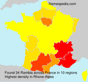 Surname Rambla in France Surname Rambla in France