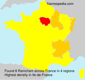 Surname Ramcham in France Surname Ramcham in France