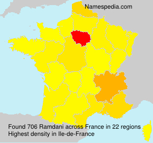 Surname Ramdani in France Surname Ramdani in France