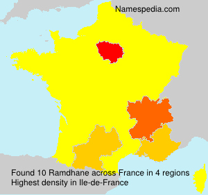 Surname Ramdhane in France Surname Ramdhane in France