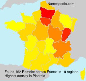 Surname Ramelet in France Surname Ramelet in France
