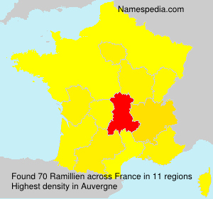 Surname Ramillien in France