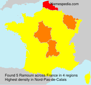 Surname Ramouni in France Surname Ramouni in France