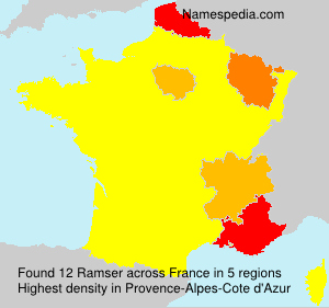 Surname Ramser in France Surname Ramser in France
