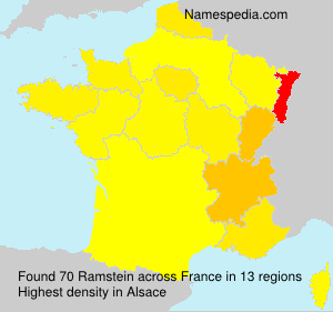 Surname Ramstein in France