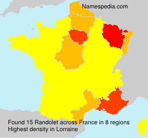 Surname Randolet in France Surname Randolet in France