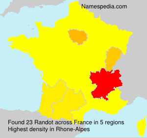 Surname Randot in France Surname Randot in France