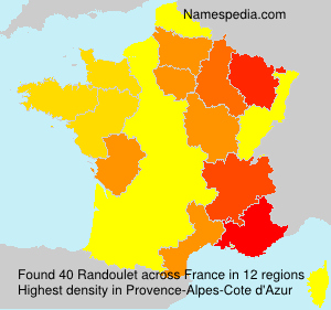 Surname Randoulet in France Surname Randoulet in France