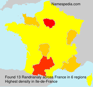 Surname Randrianaly in France Surname Randrianaly in France