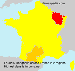 Familiennamen Ranghella - France