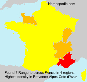 Surname Rangone in France Surname Rangone in France