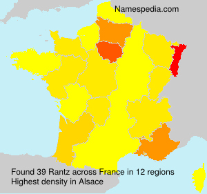 Surname Rantz in France Surname Rantz in France