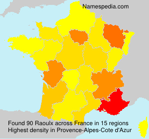 Surname Raoulx in France Surname Raoulx in France