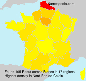 Surname Raout in France Surname Raout in France